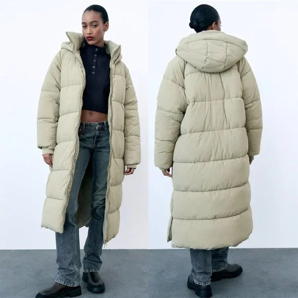 NEW ZARA water and wind protection puffer anorak 3427 size XS - Picture 2 of 3